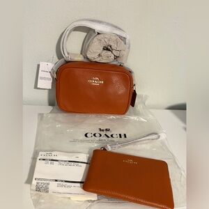 🧡 Coach Mini Jaime camera bag & wristlet 🧡